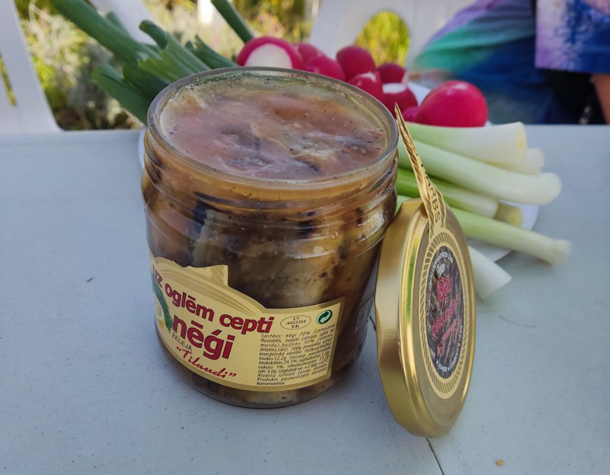 Минога балтийская жареная, в маринаде